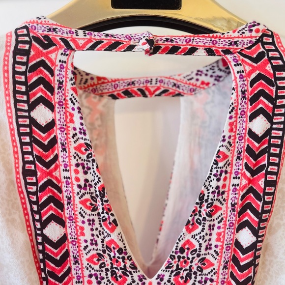 Free people Tegan border print Mini Dress Size 2 - Picture 5 of 6